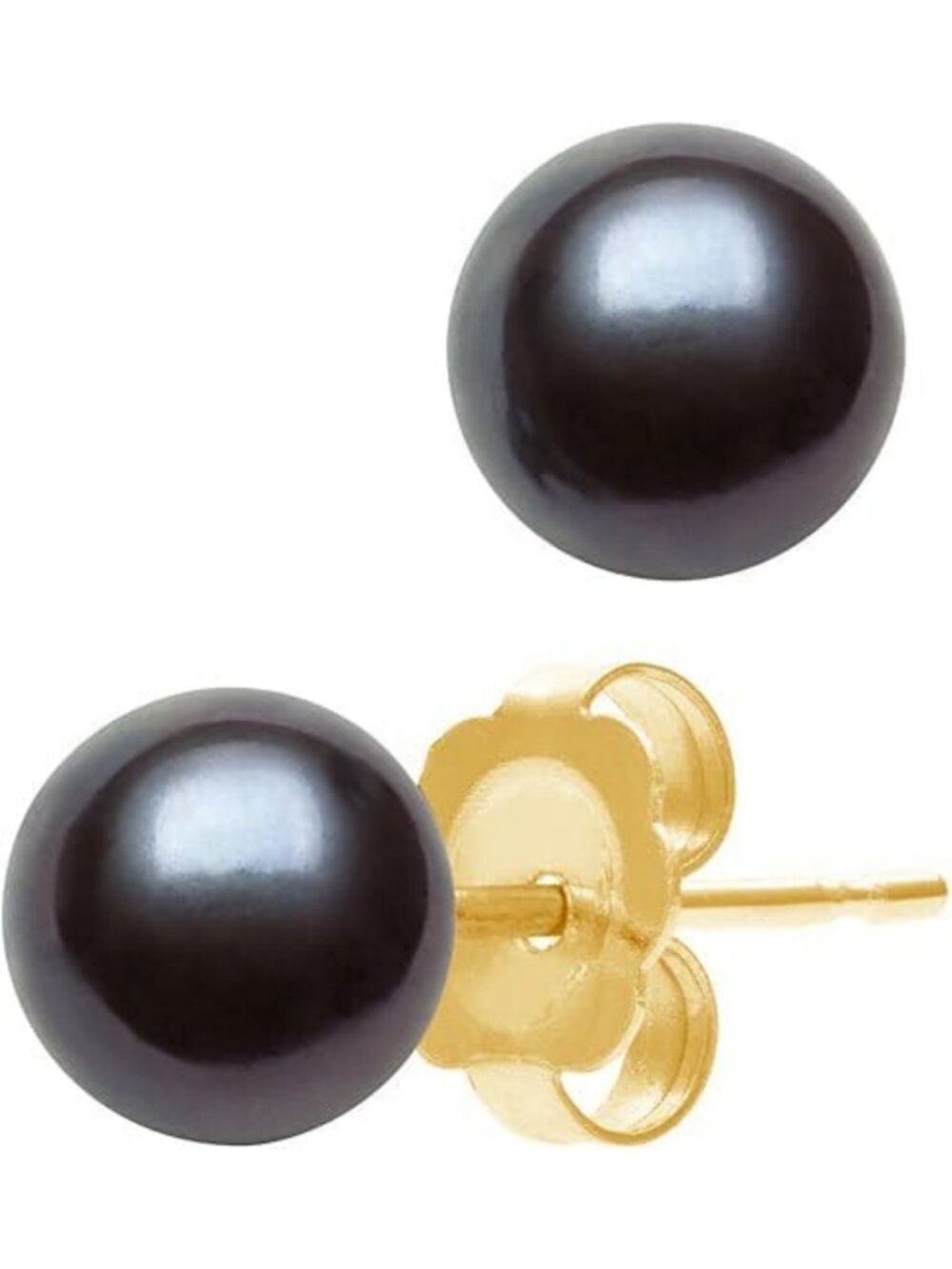 AAA Quality Cultured Freshwater Button Pearl Stud Earrings - Elegant Jewelry